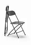 KG KITGARDEN - Pack de 2 Sillas Plegables Multifuncionales, 80x45x45cm, Negro