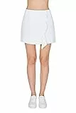 Armani Exchange Sostenible, aspecto clave Falda para Mujer, Blanco (Optic. Blanco), 14