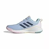 adidas Novaflight 2 Indoor Shoes, Calzado Deportivo Mujer, Glow Blue/Shadow Navy/Core Black, 38 2/3 EU