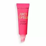 Revolution Juicy Peptide Lip Balm, Bálsamo Labial Hidratante con Péptidos, Escualano y Vitamina E, Vegano y Libre de Crueldad, 8ml, Guava Rum Punch Coral