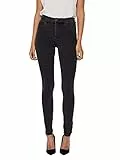 Noisy may Nmcallie HW Skinny Vaqueros Vi069dg Noos Pantalón, Mezclilla Gris Oscuro, 27/32 para Mujer