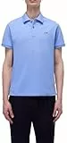 Napapijri Hombre Polo de Manga Corta Eruggy Azul Claro 3XL