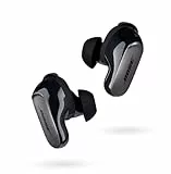 Bose QuietComfort Ultra Earbuds, Auriculares inalámbricos con cancelación de ruido, Bluetooth, Sonido espacial, Batería de larga duración, Auriculares de alta gama para hacer deporte, Negro