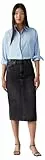 Levi's HR Back Slit Skirt Falda, Wandering Spirit CLE, 31W Mujeres