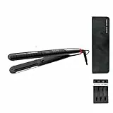 Rowenta x Karl Lagerfeld K/pro Stylist SF467L - Plancha pelo con revestimiento cerámico, 8 temperaturas, alisado y rizos, sistema de bloqueo, peine integrado, incluye neceser y clips para el pelo