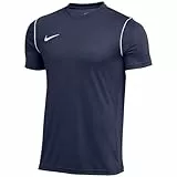 NIKE Hombre Camiseta de Manga Corta, Obsidian/White/White, L