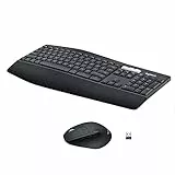 Logitech MK850 Combo Teclado y Ratón Inalámbrico Multidispositivos, 2.4 GHz/Bluetooth, Estructura Curvada, 12 Botones Programables,Batería de hasta 3 Años,PC/Mac,Disposición QWERTY Español,Negro