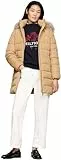Tommy Hilfiger Abrigo de Plumas Mujer Heritage Down Tyra Coat With Fur con Bolsillos, Verde (Classic Khaki), L