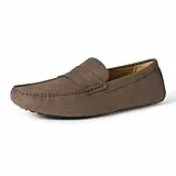 Amazon Essentials Mocasines Tipo Driving Moc Hombre, Marrón Efecto Ante, 44 EU