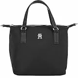 Tommy Hilfiger Bolso Tote Mujer Poppy Small Tote Pequeño, Negro (Black), Talla Única