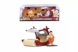 Jada Toys Los Picapiedra - Coche Metal, Escala 1:32, con Figura de Pedro Picapiedra, coleccionismo, Multicolor (253253002)
