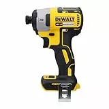 DEWALT DCF887N-XJ - Atornillador de impacto, Motor sin escobillas, 205 Nm de torque, Portapuntas de 1/4', Ligero y compacto, Sin Batería/Cargador