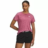 Under Armour Mujer Vanish Seamless Low Bra, Sujetador Deportivo de bajo Impacto para Entrenamiento, Yoga y Pilates, Top Deportivo de Gimnasia con Copas extraíblesFuchsia Dusk / / White,LG