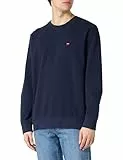 Wrangler Sign Off Crew Sudadera, Azul Marino, XL para Hombre
