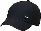 NIKE FB5372-010 U NK DF Club Cap U CB MTSWSH L Hat Unisex Adult Black/Metallic Silver Tamaño M/L