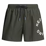 Red Bull Racing X Pepe Jeans RBR Circle Logo Pantalones Cortos, Verde (Verde Oliva), M para Hombre