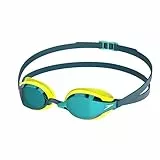 Speedo Fastskin Speedsocket 2 Mirror Gafas de natación para Unisex Adulto, Hyper Yellow/Cobalt/Emerald, One Size