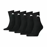 PUMA Short Crew Socks (5 Pack) Calcetines, Negro, 43-46 (Pack de 5) Unisex Adulto
