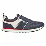 Pepe Jeans Dublin Brand Tenis para Hombre, Azul (Navy), 8