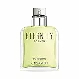 CALVIN KLEIN Eternity Eau de Toilette para hombres | Fragancia masculina con notas de mandarina, lavanda y madera de cedro | Fragancia duradera | 200 ml