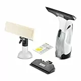 Kärcher Window Vac WV 5 Plus N Limpiadora de Ventanas y Cristales a Batería, Duración Batería 35 min, 2 Boquillas, Botella Pulverizadora, Detergente Concentrado 20 ml