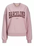 JJXX Jxmerle Spring RLX Short LS Crew Swt Sudadera, Morning Glory/Print:London, M para Mujer