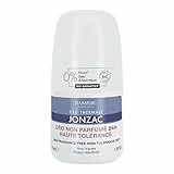 Eau Thermale Jonzac - Desodorante sin perfumado 24H de alta tolerancia - pieles reactivas - Anti-trazos - Eficacia 24h - Reactiva - Certificado Bio Cosmos Organic - Frasco Roll-On 50 ml