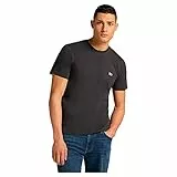 Lee Ss Patch Logo Tee, Camiseta Hombre, Washed Black, M
