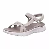 Skechers Sandal, Sandalias Go Walk Flex Sublime Mujer, Taupe Textile, 40 EU