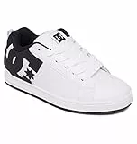 DC Shoes Court Graffik - Zapatos de Piel Para Hombre Zapatillas para Hombre, White Black Black, 41 EU