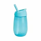 Munchkin Vaso con pajita Simple Clean, 10 oz/296 ml, pack de 1, Azul