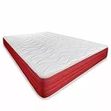DUÉRMETE ONLINE - Colchón Viscoelástico Lite Reversible, Firme y Confortable, Cara Invierno/Verano, Blanco, Altura 23 cm, 135 x 190 cm