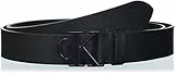 Calvin Klein Jeans Cinturón de hardware mono para hombre, 35 mm, negro, 115