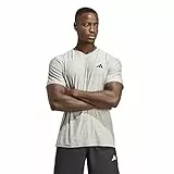 adidas Hombre Train Essentials Stretch Training tee, Mgh Solid Grey/White/Black, L