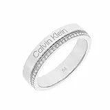 Calvin Klein Anillo para Mujer Colección MINIMAL LINEAR en Acero Inoxidable con Cristales - 35000200B