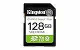 Kingston Tarjeta de Memoria SD Canvas Select Plus 128GB SDXC Gen3 150MB/s C10 UHS-I U1 V10-SDS3/128GB