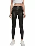 URBAN CLASSICS Leggings para Mujer, Pantalones de Piel Sintética, Elástico y Cómodo - Pantalones Casual, Tela Resistente, Tallas XS- 5XL