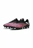 PUMA Future 8 Play FG/AG, Zapatillas de fútbol Unisex Adulto, Black White-Glowing Red, 40 EU