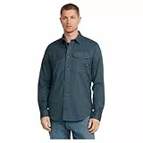 G-Star para Hombre Camisa Marine Slim, Multicolor (dk Sea Blue Micro BT D24963-D787-G770), L