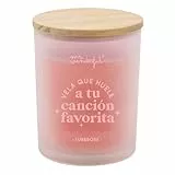 Mr. Wonderful - Vela que huele a tu canción favorita - Vela realizada en cera vegetal con color - Envase de vidrio transparente - Aroma: nardos