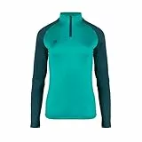 Izas - Forro Polar para Mujer - Camiseta Manga Larga con Cuello Alto y Cremallera - Forro de Invierno, Ligero y de Secado Rápido - Ideal para Actividades al Aire Libre - Taku Color Verde Agua - XS