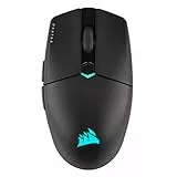Corsair KATAR ELITE WIRELESS Ratón Ultraligero para Juegos FPS - 10,000 DPI - Forma Simétrica Compacta - Hasta 110 Horas de Batería - Compatible con iCUE - PC, PS5, PS4, Xbox - Negro