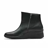 Clarks Suttyn RAE, Botas de Moda Mujer, Black Leather, 38 EU