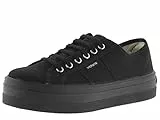 victoria Basket Barcelona Lona Negro Monocromo & Plataforma 109201 para Mujer Negro 39