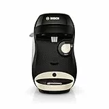 Bosch - Cafetera Tassimo Happy Friendly, Hasta 70 bebidas, OneTouch, INTELLIBREW™, Beige, TAS107E