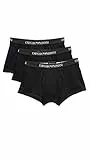 Emporio Armani 3-pack Trunk Pure Cotton, Calzoncillos Hombre, Negro (Charcoar Black), M