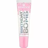 Essence Cosmetics Brillo de labios BIRTHDAY BOMB, natural, brillante, rociado, reluciente (10 ml)