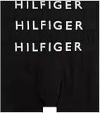 Tommy Hilfiger Calzoncillos bóxer Pack de 3 Hombre Trunks con Logotipo en la Cintura, Negro (Blk/Blk/Blk), S