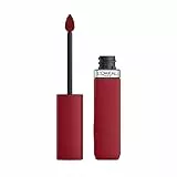 L'Oréal Paris Pintalabios Líquido, Color Intenso, Fórmula Mate de Larga Duración, Con Ácido Hialurónico, Sin Transferencia, Infaillible Matte Resistance, Tono: 420 True Romance