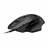 Logitech G G502 X Ratón con cable - LIGHTFORCE, Botones principales híbridos óptico-mecánicos, Captor gaming HERO 25K, compatible con PC - macOS/Windows - Negro